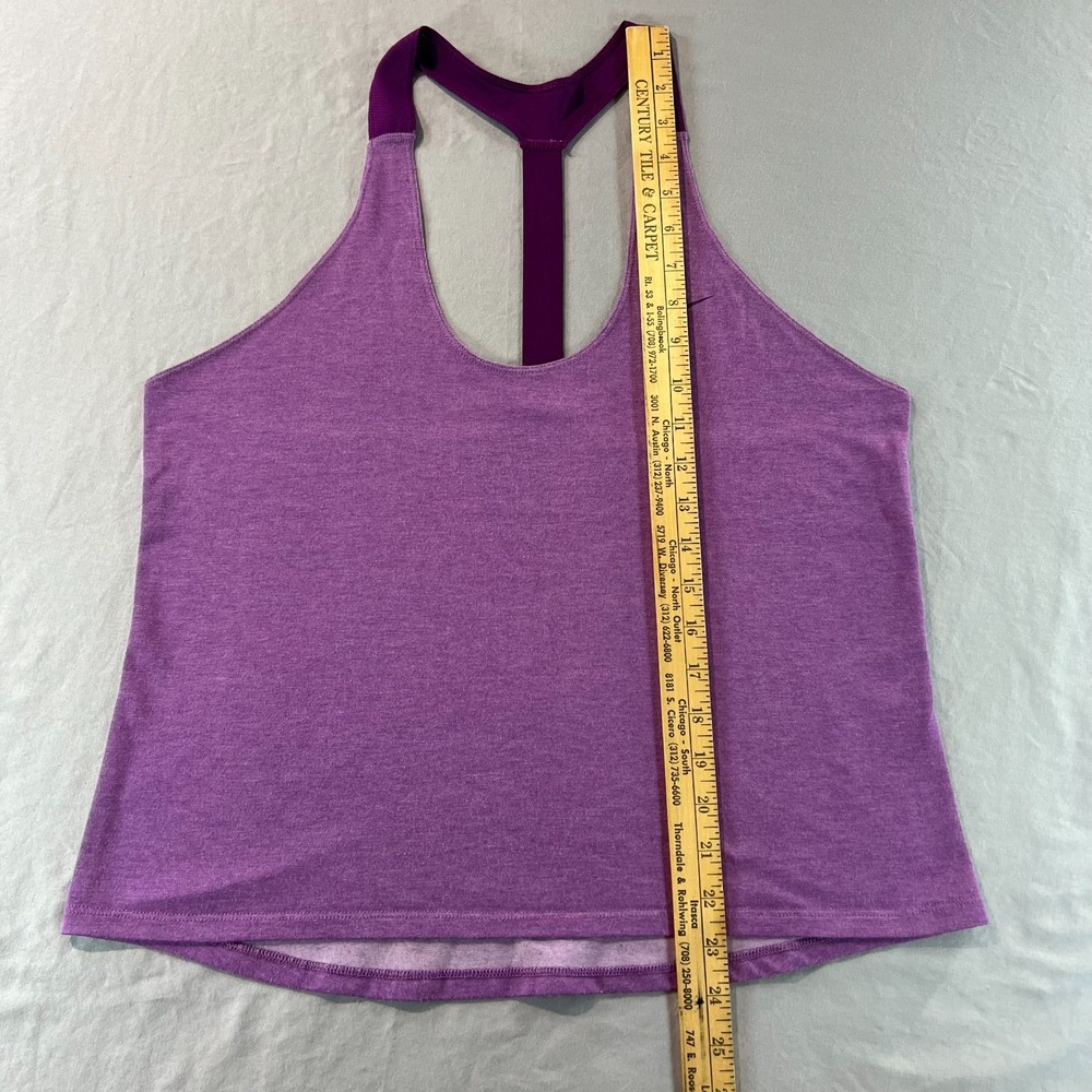 Nike Dri-FIT Women's Racerback Tank Top Purple Sleeveless Athletic Shirt Size‎ M - Picture 5 of 6